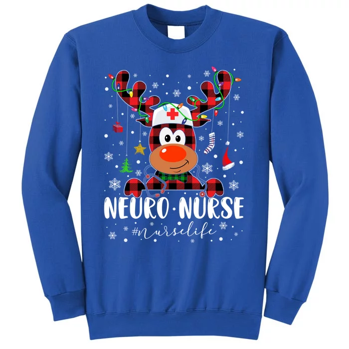 Love Neuro Nurse Life Reindeer Nurse Christmas Pajama Xmas Gift Sweatshirt