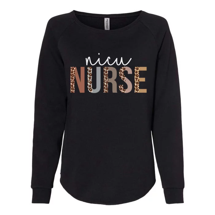 Leopard Nicu Nurse Appreciation Healthcare Workers Cute Gift Womens California Wash Sweatshirt