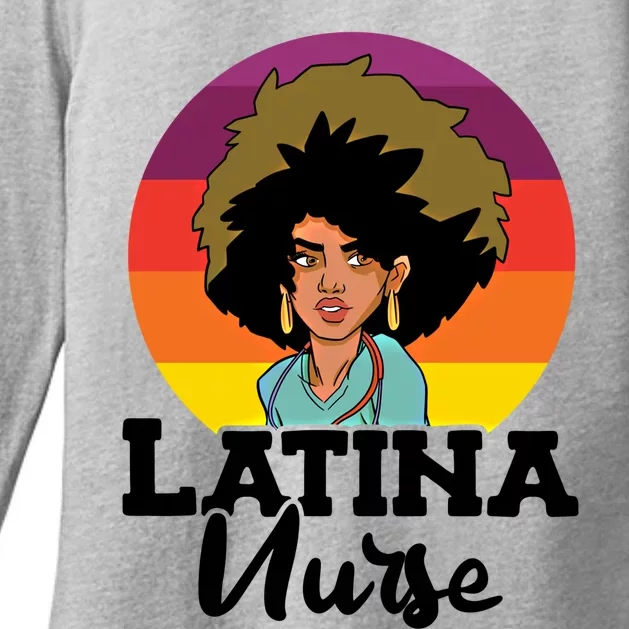 Latina Nurse Nursing Profession National Nurses Day Gift Womens CVC Long Sleeve Shirt