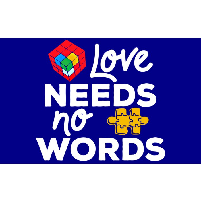 Love Needs No Words Iep Teacher Special Education Autism Mom Great Gift Bumper Sticker