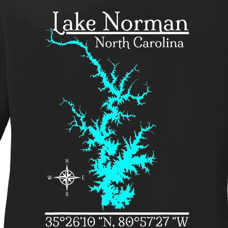 Lake Norman North Carolina Ladies Long Sleeve Shirt