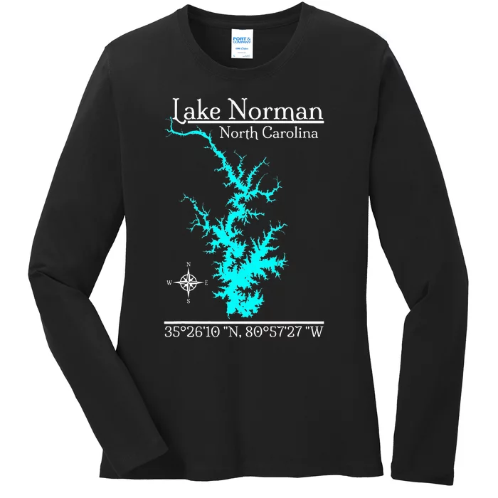 Lake Norman North Carolina Ladies Long Sleeve Shirt