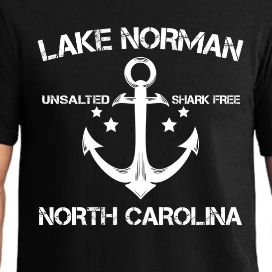 Lake Norman North Carolina Funny Fishing Camping Summer Gift Great Gift Pajama Set