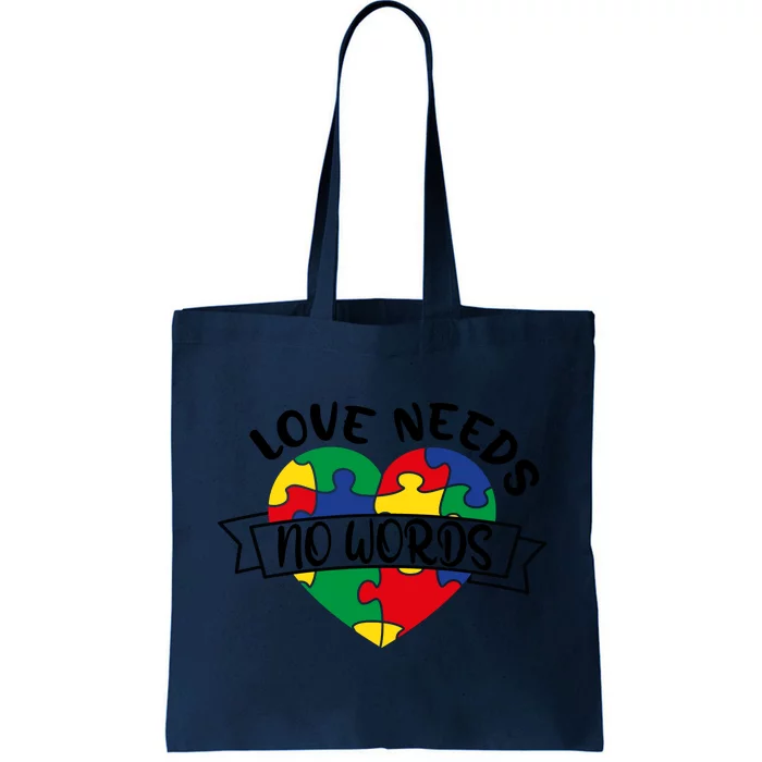 Love Needs No Words Tote Bag