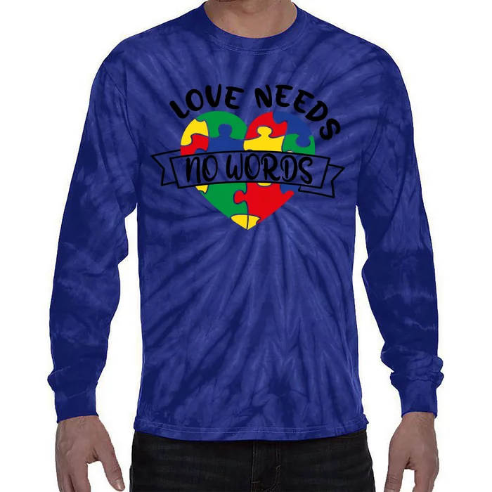 Love Needs No Words Tie-Dye Long Sleeve Shirt