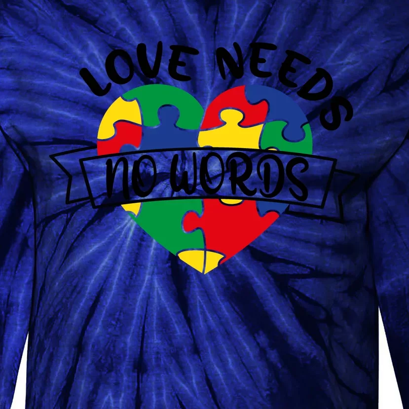 Love Needs No Words Tie-Dye Long Sleeve Shirt