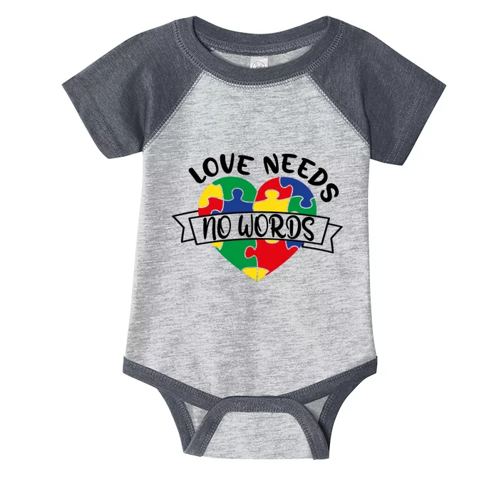 Love Needs No Words Infant Baby Jersey Bodysuit