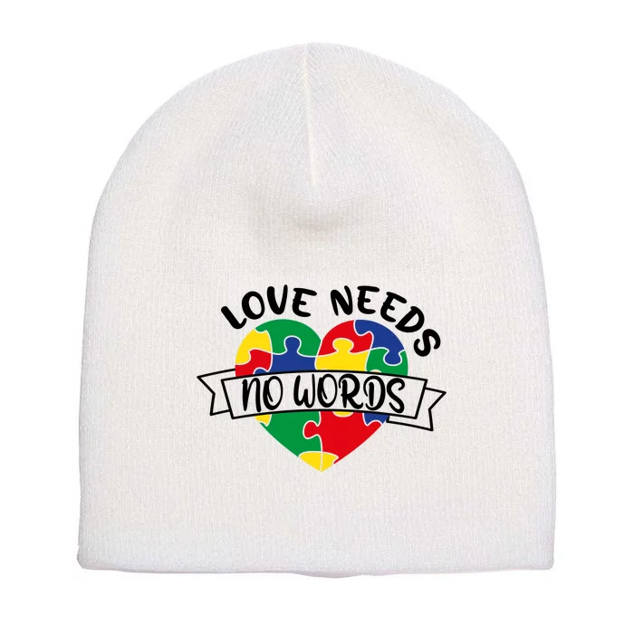 Love Needs No Words Short Acrylic Beanie