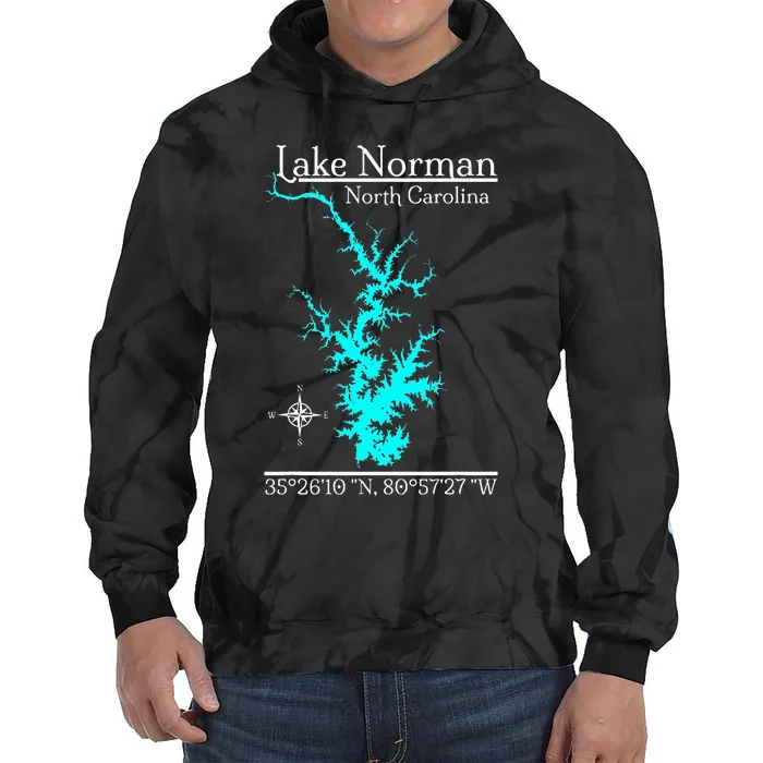 Lake Norman North Carolina Tie Dye Hoodie