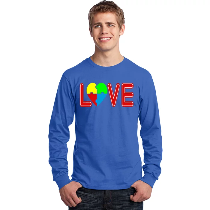 Love Needs No Words Autism Awareness Cute Gift Long Sleeve Shirt