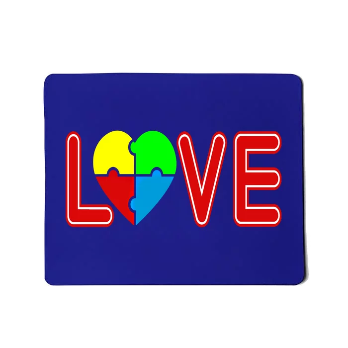 Love Needs No Words Autism Awareness Cute Gift Mousepad