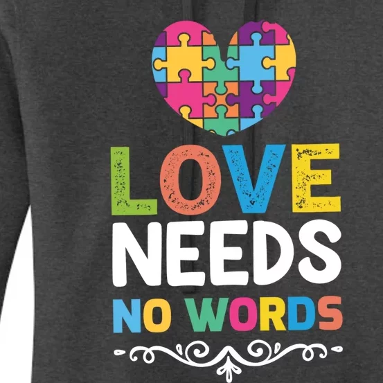 Love Needs No Words Women's Pullover Hoodie