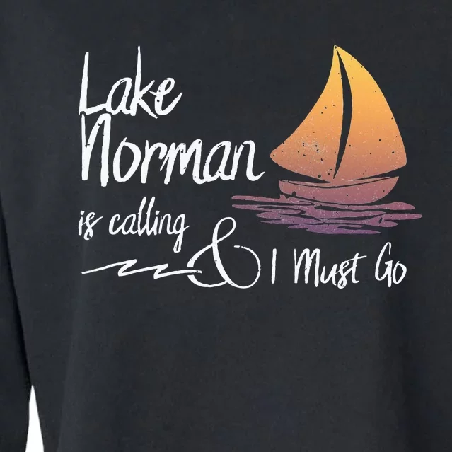 Lake Norman North Carolina Lake Is Calling Cropped Pullover Crew