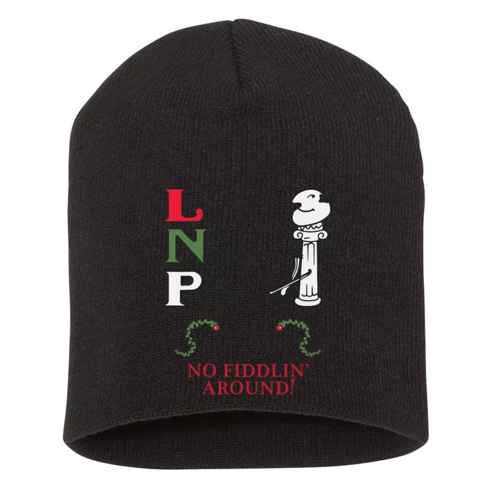 Little NeroS Pizza No Around Vintage Printed Graphic Short Acrylic Beanie