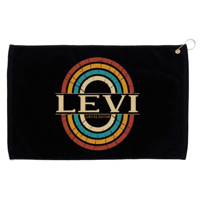 Levi Name Personalized Vintage Appreciation Grommeted Golf Towel