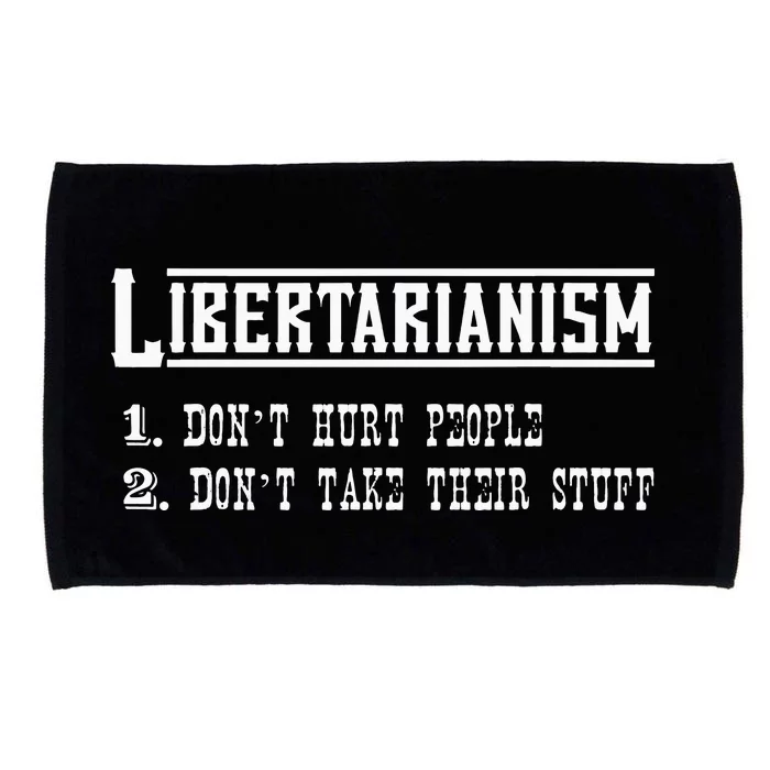 Libertarianism NonAggression Principle Libertarian Ancap Microfiber Hand Towel