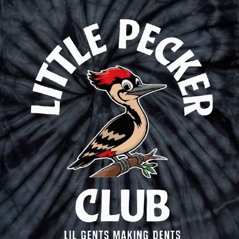 Little Nature Pecker Club Funny Woodpecker Tie-Dye T-Shirt