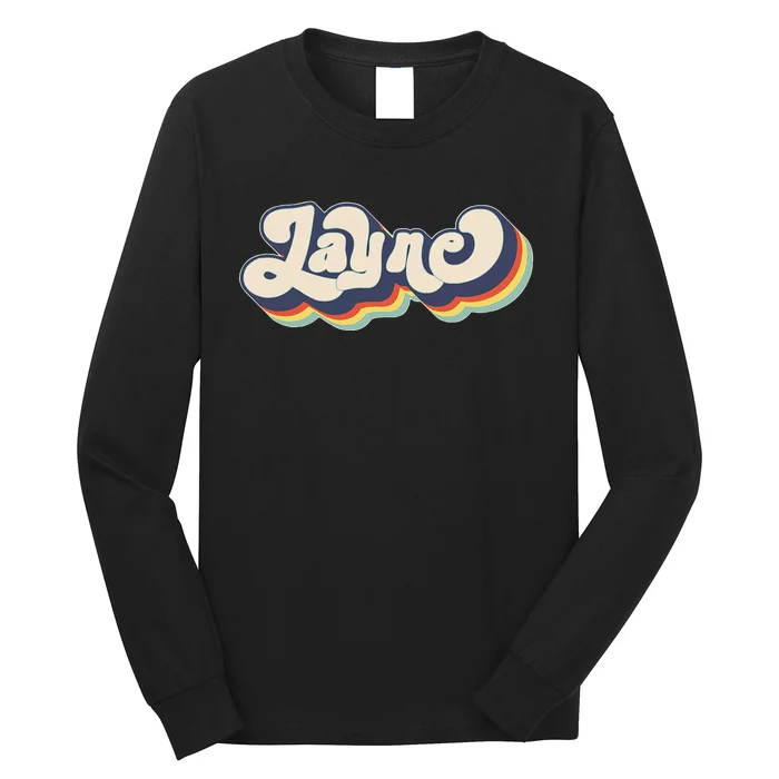 Layne Name Personalized Surname First Name Layne Long Sleeve Shirt