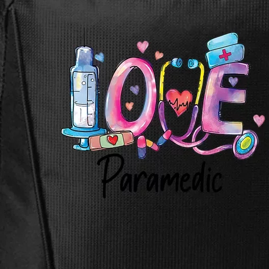 Love Nurse Paramedic Gift City Backpack