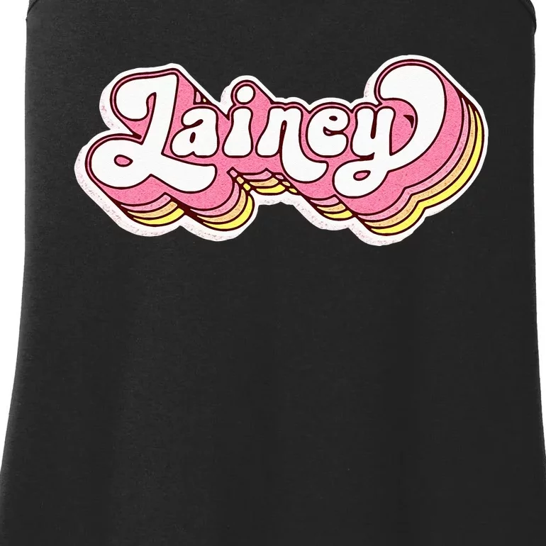 Lainey Name Personalized First Name Surname Ladies Essential Tank