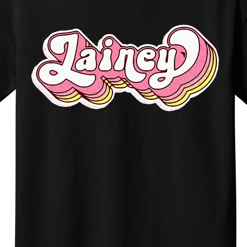 Lainey Name Personalized First Name Surname Kids T-Shirt