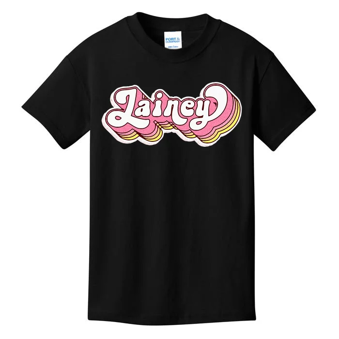 Lainey Name Personalized First Name Surname Kids T-Shirt