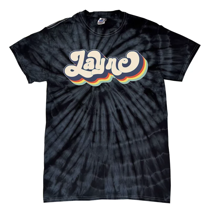 Layne Name Personalized Surname First Name Layne Tie-Dye T-Shirt