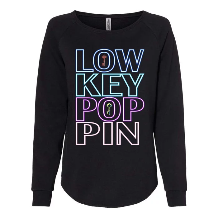 Lowkey Neon Poppin Gift Womens California Wash Sweatshirt