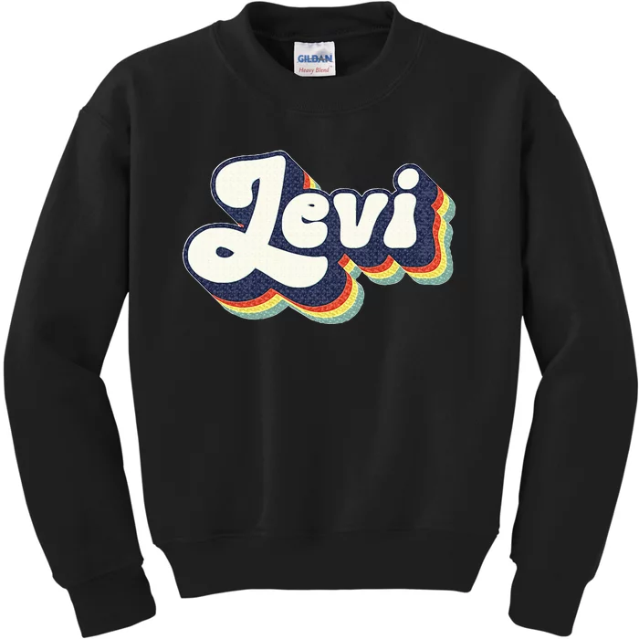 Levi Name Personalized Surname First Name Levi Kids Sweatshirt