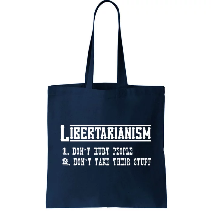 Libertarianism NonAggression Principle Libertarian Ancap Tote Bag