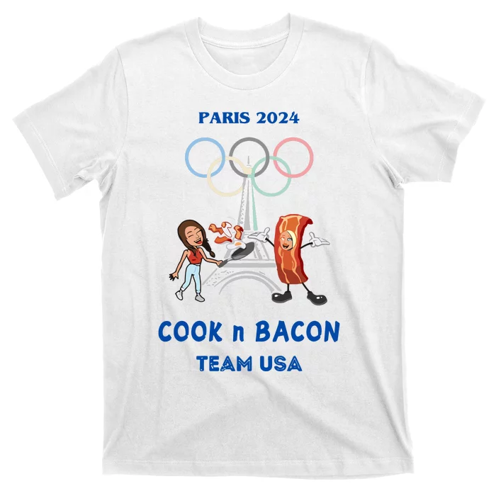 Limited Number1zie Paris 2024 Cook N Bacon Usa T-Shirt