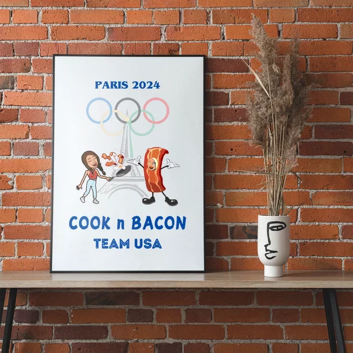 Limited Number1zie Paris 2024 Cook N Bacon Usa Poster