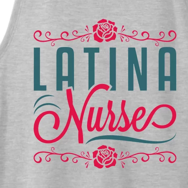 Latina Nurse RN LPN Practitioner Latinx Hispanic Ladies Tri-Blend Wicking Tank