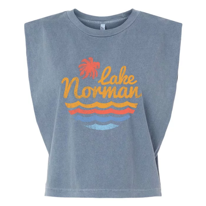 Lake Norman Retro Logo Garment-Dyed Women's Muscle Tee