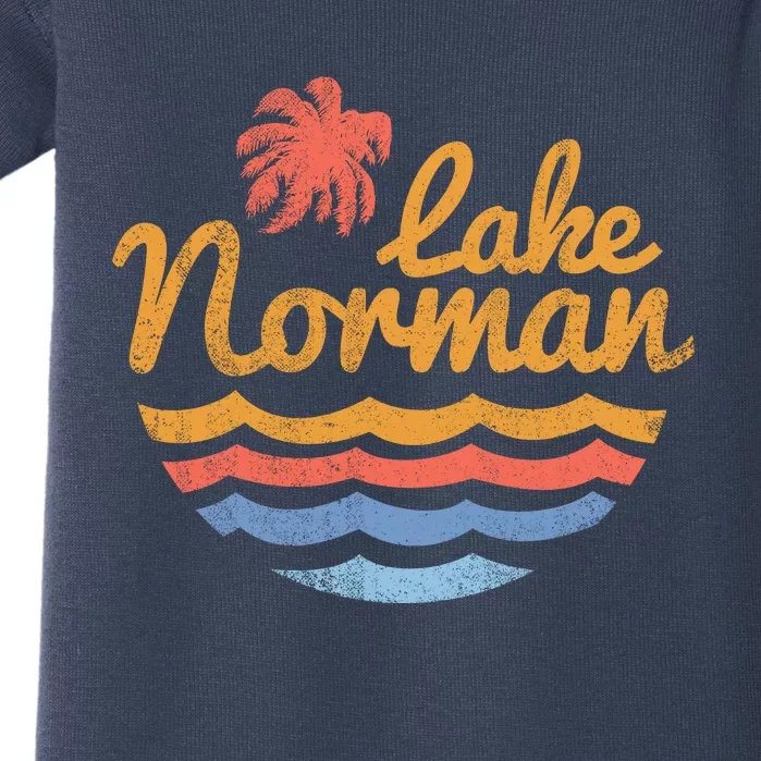 Lake Norman Retro Logo Baby Bodysuit