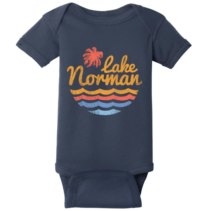 Lake Norman Retro Logo Baby Bodysuit