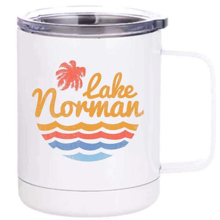 Lake Norman Retro Logo Front & Back 12oz Stainless Steel Tumbler Cup