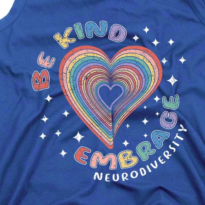 Love Neurodiversity Rainbow Kind Embrace Autism Awareness Gift Tank Top