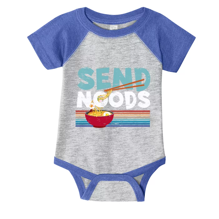 Love Noods Send Noodles Joke Ra Fan Gift Funny Gift Infant Baby Jersey Bodysuit