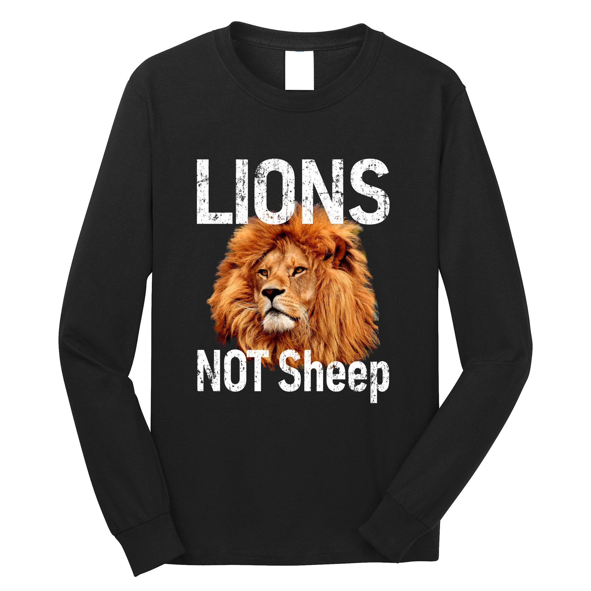 Lions Not Sheep OG Unisex Long Sleeve Shirt Medium by Lions Not Sheep