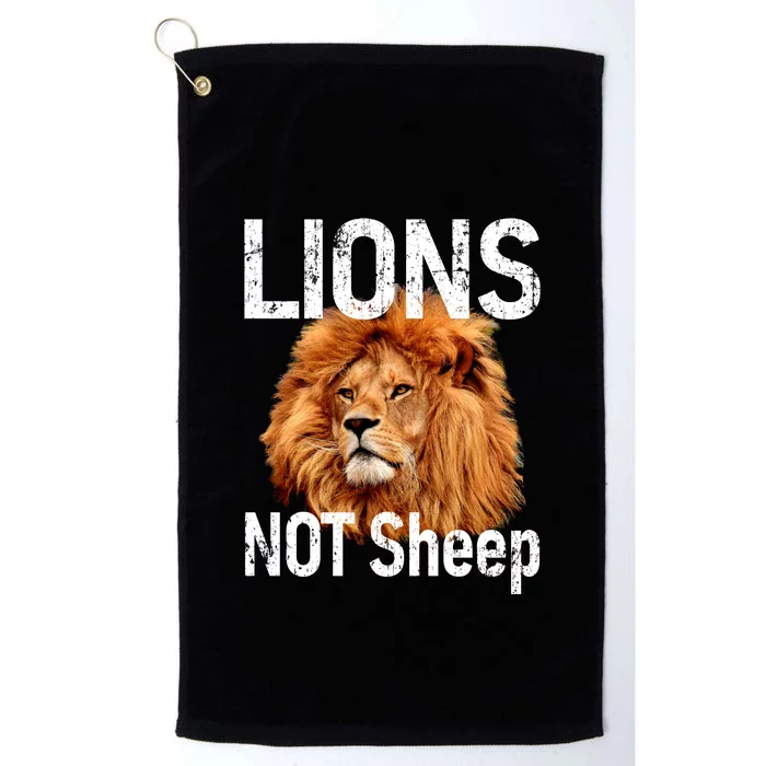 LIONS Not SHEEP, Antiliberal Platinum Collection Golf Towel