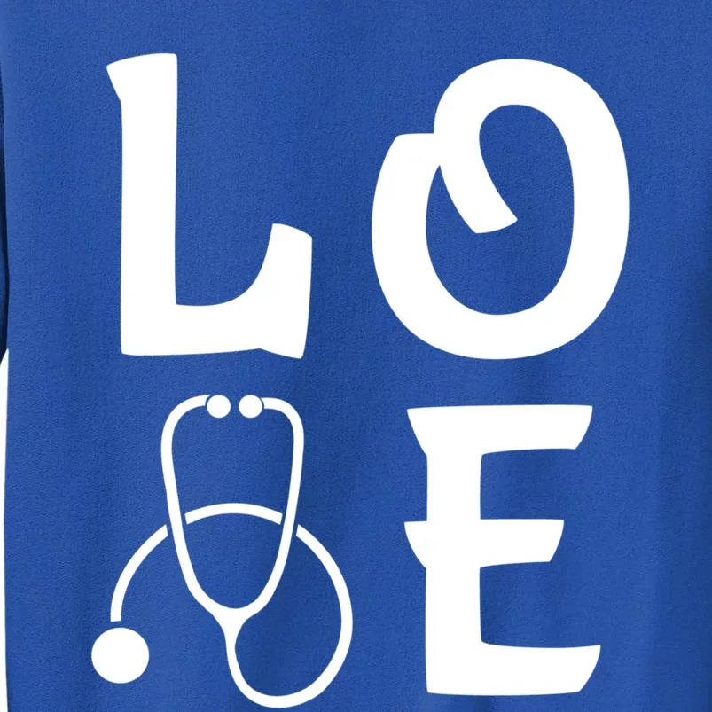 Love Nurse Stethoscope Cute Nursing School Gift Sweatshirt