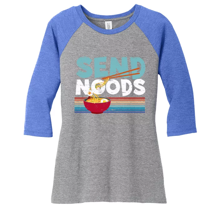 Love Noods Send Noodles Joke Ra Fan Gift Cool Gift Women's Tri-Blend 3/4-Sleeve Raglan Shirt