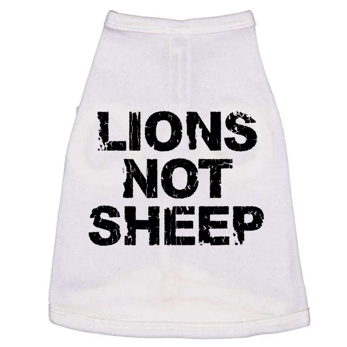 Lions Not Sheep Doggie Tank