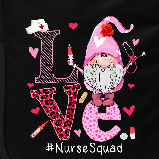 Love Nurse Squad Cute Happy ValentineS Day Gnome Lover Impact Tech Backpack