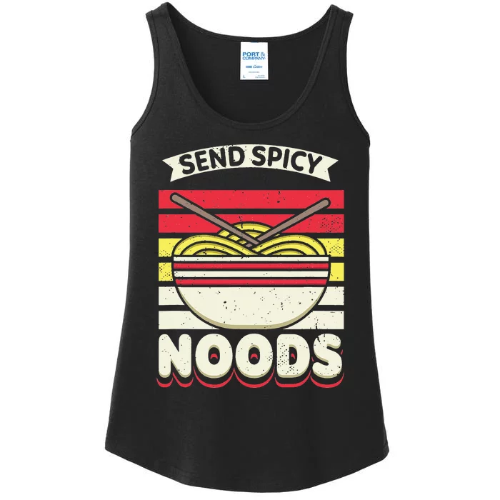 Love Noods Send Noodles Joke Ra Fan Ladies Essential Tank