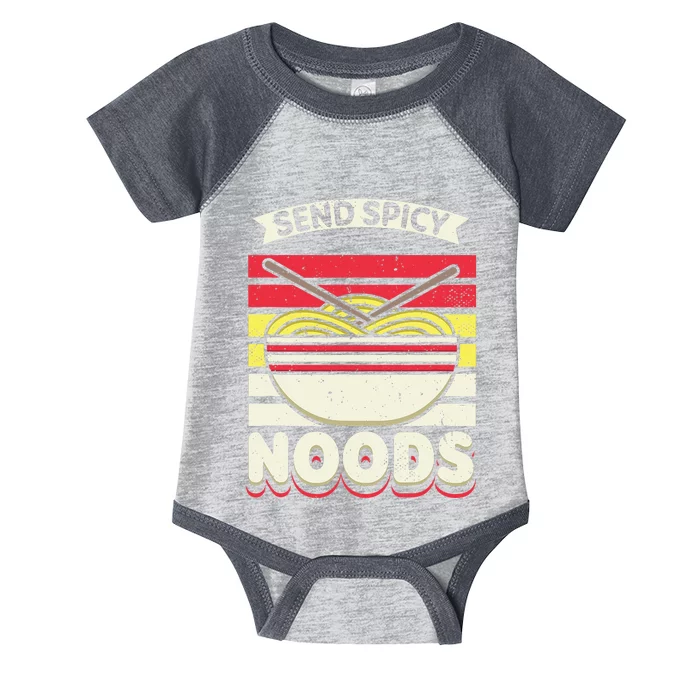 Love Noods Send Noodles Joke Ra Fan Infant Baby Jersey Bodysuit