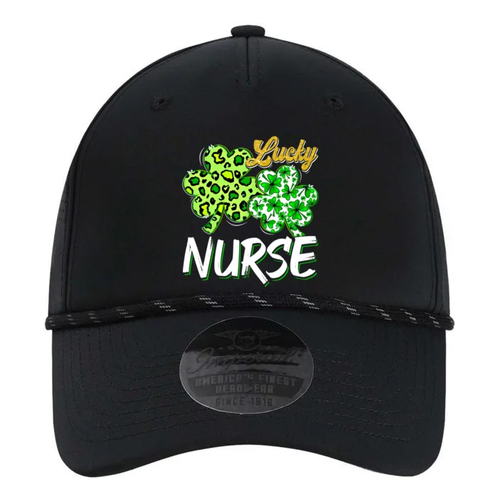 Lucky Nurse St Patricks Day Love Nurse Life Leopard Shamrock Gift Performance The Dyno Cap