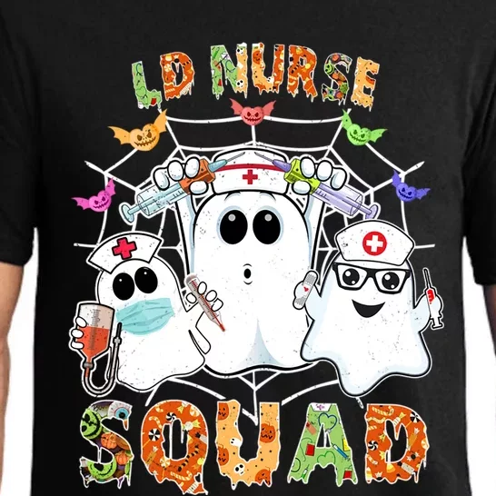 Ld Nurse Squad Boo Halloween Matching Gift Pajama Set