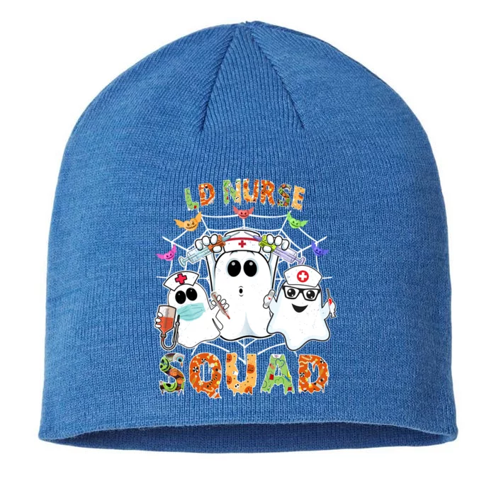 Ld Nurse Squad Boo Halloween Matching Gift 8 1/2in Sustainable Knit Beanie